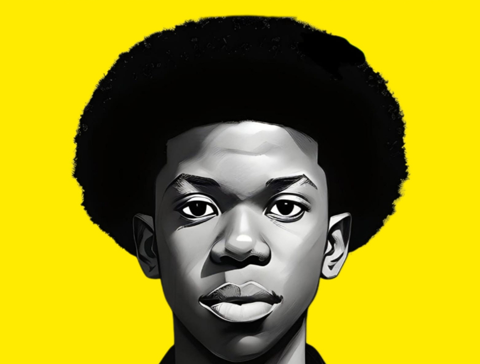 Insanic Trinity — cartoon portrait on vivid yellow background